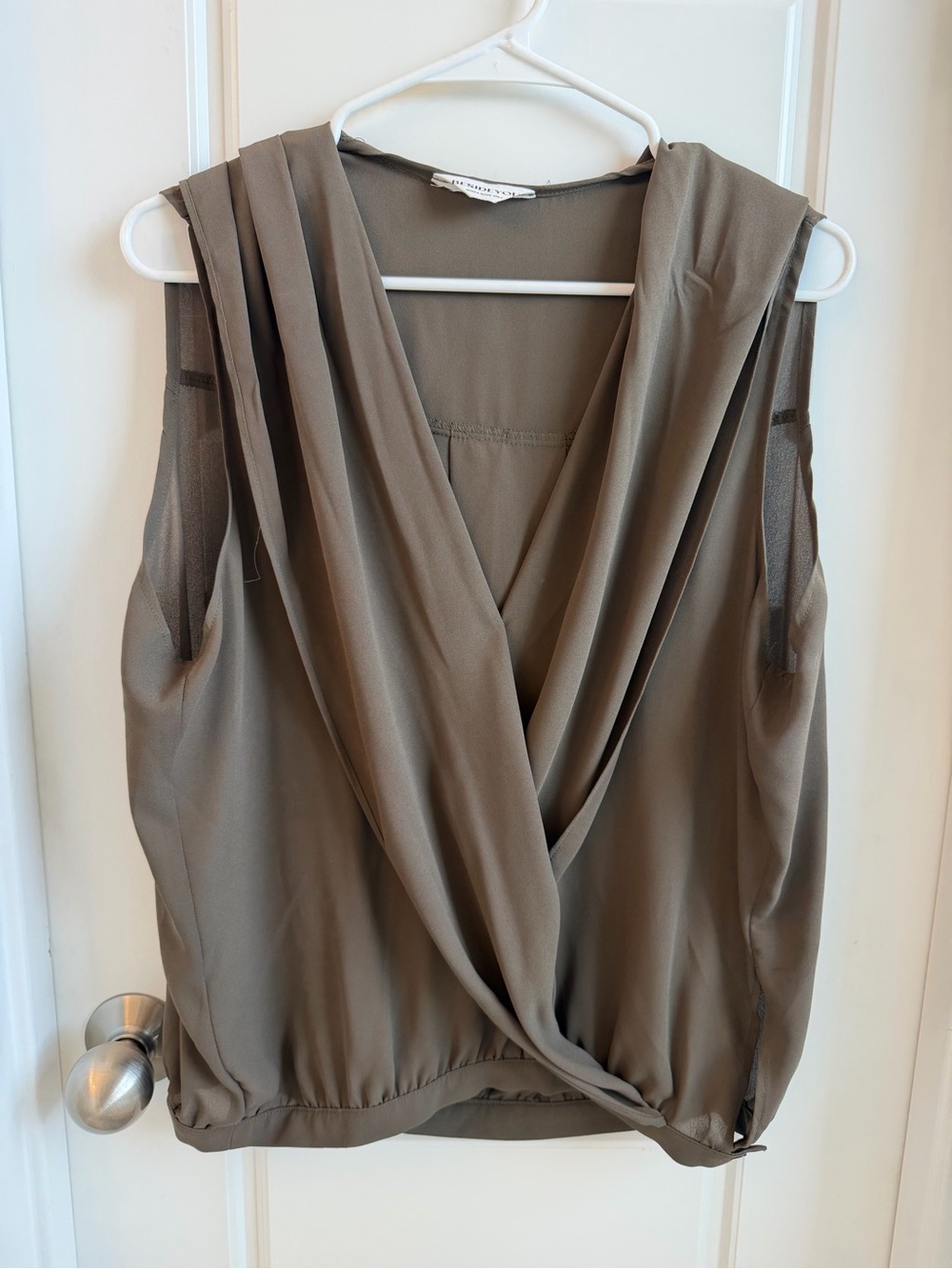 Elegant flowy silk top